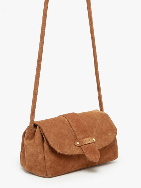 Shoulder Bag M Agnes Suede Leather Etrier Brown agnes EAGV205M other view 5